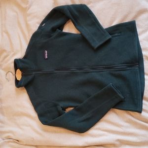 Patagonia better sweater, deep green, xs